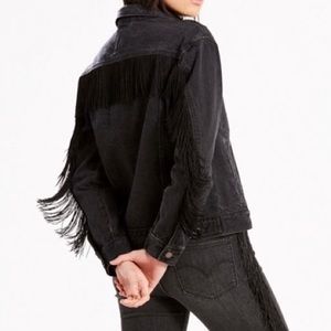 Levi’s Ex-Boyfriend Fringe Jacket Size S